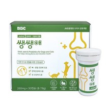 비비씨 강아지 고양이 관절&유산균 쌩쌩애 관절영양제 캡슐형 조인트 보스웰리아 초록입홍합 슬개골 탈구 관절건강 30캡슐, 1개월