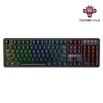 GDEVIL 지데빌 G917 SCUD 가스켓 게이밍 기계식 키보드, 갈축, 블랙