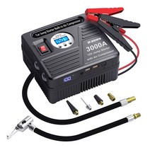 점프앤고 JF.EGWO 4000A 3000A 자동차 점프 스타터 장치 부스터 공기 압축기 24000mAh 보조베터리 비상 배터리 충전기 시작 12V, 4000A-블랙, 중국, 03 3000A BLACK
