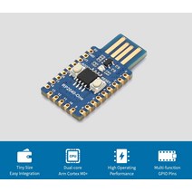 Waveshare RP2040-One 4MB 플래시 Pico-like MCU 기반 라즈베리 파이 RP2040 플러그 앤 플레이, 한개옵션0