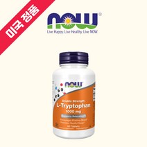나우푸드 L 엘 트립토판 세라토닌 세로토닌 1000mg 60정/미국정품 해외직구