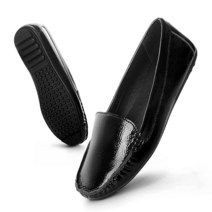 ANN CREEK 여성용 패션 메모리 폼 슬립온 로퍼 신발 편안하고 가벼움 블랙.