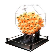 랜덤추첨기 자동 번호 뽑기 복권 로또, 블랙 대형-주황볼(1-100)