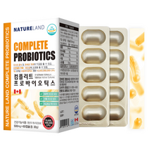 네이처랜드 100억 유산균 보장 컴플리트 프로바이오틱스 30g, 12개, 60캡슐