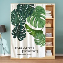 옷장 행거 블라인드 커튼 방진 깔끔한 부착 칸막이 가림막 안방 라커 룸 커튼 레일, 100cm  X 180cm  + P