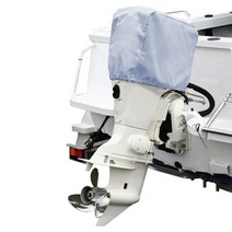요트 보트 부품 방수 접이식 보트 요트 선외기 엔진 모터 커버는 최대 2-15 hp 옥스포드 패브릭에 적합합니, 한개옵션0
