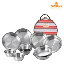 벨락 캠핑2인 야외 캠핑접시 세트(10pcs), 단품