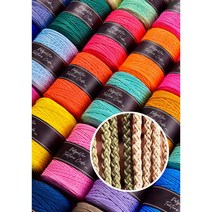 3.0mm 500g 소프트 폴리에스터 텍스쳐 코드 뜨개실 재료 네트백실 부드러운 여름실, No.46