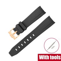 다이빙 고무 벨트20mm 고무 실리콘 밴드 커브 엔드 다이빙 방수 팔찌 액세서리 오메가 세이코 데이토나 시, 27 Black04_01 20mm