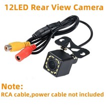 자동차 차량 화물차 용 후방 카메라 후면보기 역 주차 백업 ip68 방수 ccd led 백업 모니터 hd 야간 투시경 고화질 이미지, 12 주도