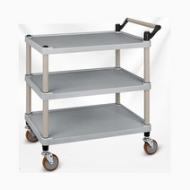 어린이집 식당 플라스틱 3단 식판 카트 이동대차 핸들카 카트기 핸드카, 1개, (신형) 3단 특대