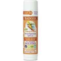 뱃저 내추럴 미네랄 선스크린 페이스 스틱 키즈 탠저린 & 바닐라 SPF 35, 1개, 18.4g