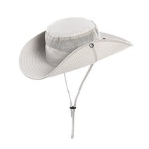 더깔끔 성인 남녀공용 매쉬 시원한 등산모자 낚시모자, 그레이