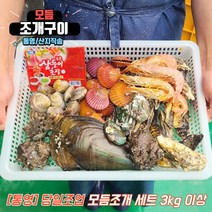 제철 모듬 조개구이 세트 조개찜 조개탕 3kg이상, 1개