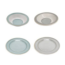 업소용 멜라민그릇 빈티지 양식집 쿠프 찬기, 3.원형접시