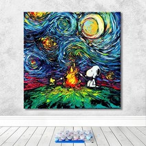 명화 DIY 색칠 반고흐 캐릭터 유화 피포페인팅 40x40, Ftype