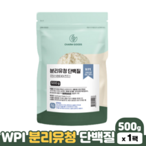 유청 단백질 분말 WPI 분리유청 단백분말 단백질쉐이크 프로틴파우더, 1팩, 500g
