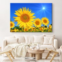 더 아트 컴퍼니 복을 부르는 재물운 금전운 풍수 황금해바라기그림 캔버스액자 43종 (1-16번), 10. 해피 해바라기밭 2