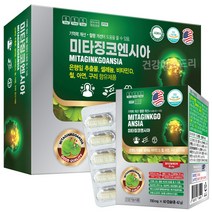 미국직수입 미타징코엔시아 120캡슐/기억력 혈행개선 은행잎추출물 셀레늄, 1통, 120캡슐
