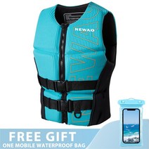 FREELIFE 카약 구명 조끼 성인 서핑 제트 스키 모터 보트 웨이크 보드 뗏목 낚시 수영 표류 구조, K0214 Sky Blue