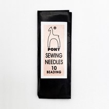 비즈 비딩 바늘 10호 25개 1세트 Pony Sewing Needles 10