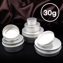 원형 틴케이스 철제 알류미늄 스텐 스크류 화장품 소품 캔들 공병, 원형 틴케이스) 30g, 1개