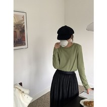 부드러운 촉감의 라운드넥 기본 티셔츠 7컬러 간절기 봄 코디 이너