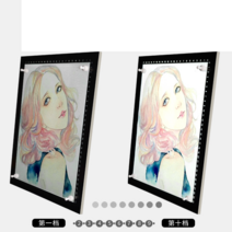 A3 A2 A1 대형 라이트박스 웹툰 스케치 10단 밝기조절, A3 세트