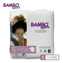 밤보 밤보드림 친환경기저귀 5단계 밴드형 1팩(27P)[24876942], 단일옵션