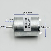 RF-370CA 미니 DC 모터 24mm 전기 3V-12V 4500RPM 저전류 귀금속브러쉬마이크로 라운드 스핀들 DIY 공기 펌프 장난감