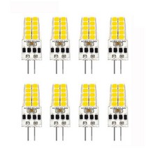 8pcs G4 LED 전구 AC / DC12V-24V 3W LED G4 빛 20LED 360 빔 각 빛 2835SMD 30W 할로겐 램프 교체, 하나, 차가운 백색