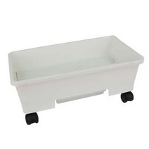 플라팜 베란다 텃밭 화분 오가닉 본체 20L + 바퀴, 화이트