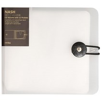 CD보관함 CD DVD 정리 보관 바인더 12 개 용량 휴대용 디스크 홀더, 01 White