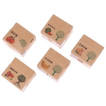 카톤 1PC 112 Dollhouse Miniature Carton Express Box Mini Fruits Package Percel Paper Modle Pretend Pla, [01] 1PC  Random