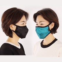 들꽃잠 풍기인견자모 필터 입체마스크(5개) 블랙, 1개