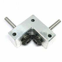 마이크로 나선형 베벨 기어 박스 6MM/8MM/0MM 샤프트 90 도 각도 장치 모델 기어 알루미늄 합금 부품, 02 8MM