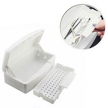 소독 살균기 트레이 박스 네일 아트 상자 철강 금속 니퍼 족집게 장비 클리너 보관 도구, [01] Disinfection Box