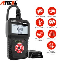 Ancel AS100 OBD2 스캐너 Automotriz 자동차 배터리 테스터 읽기 지우기 코드 도구 2 분석기 PK KW208, 01 AS100
