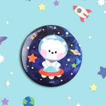 BT21 캔뱃지 [SPACE]- 알제이(RJ)/아이돌굿즈 배지 소품