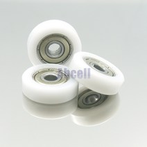 컨베이어롤러 콘베어 롤러 볼 베어링 임베디드 인서트 샤워 룸 캐비닛 풀리 나일론 베어링, 없음