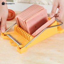 고기절단기 육절기 햄슬라이스 다기능 스테인레스 스틸 조작 점심 계란 치즈 과일 식품, 노란색