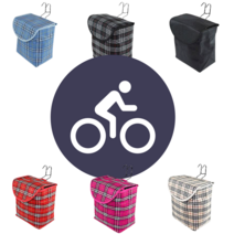 자전거 핸들 바구니 킥보드 가방 6컬러 퀵보드 안장가방 리어백 새들백 반려견 바이크, 레드체크