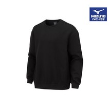 미즈노 스몰로고 맨투맨 티셔츠 세미오버핏 블랙 SMALL LOGO MTM 32YC1550 32YC155009 NC서면