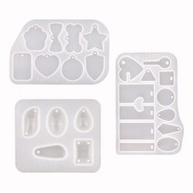 애완 동물 수지 태그 실리콘 몰드 키 체인 발 하트 뼈 매력 곰팡이 수지 펜던트 제작 금형 DIY 수제 공예, A
