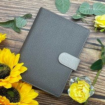 이니셜스 레이저 각인 다이어리 / 이름 로고 25절(A5) 32절(B6) 40절 6공 시스템 2023 업무용 플래너, LA 모던기본형_그레이