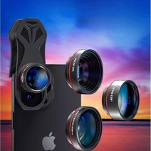 초광각 4K 스마트폰 카메라렌즈 전기종 호환 접사, 1개, 4K SLR급 듀얼 렌즈