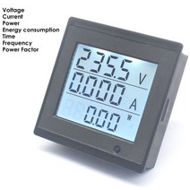누전측정기 전기계측기 멀티테스터기20a ac 80-300v 디지털 lcd 디스플레이 전압계 전류계 전력계 전력 에너지 주파수 측정기 다기능 측정기 테스터 도구, 및 80-300v 20a