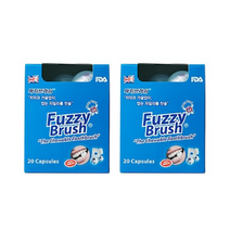 퍼지브러쉬 일회용 씹는칫솔 캡슐형, 20개입, 8개