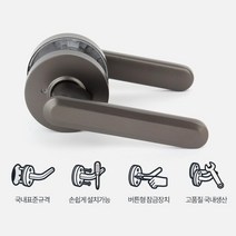 오피스텔 자취방 셀프인테리어 버튼식 문고리 현관문손잡이 안방 고급 방문교체 DIY, 재현엣지블랙 열쇠형