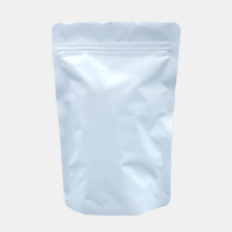 무광 백색 지퍼스탠드봉투 100g (13cm x 20cm + 3.5cm) 50매
